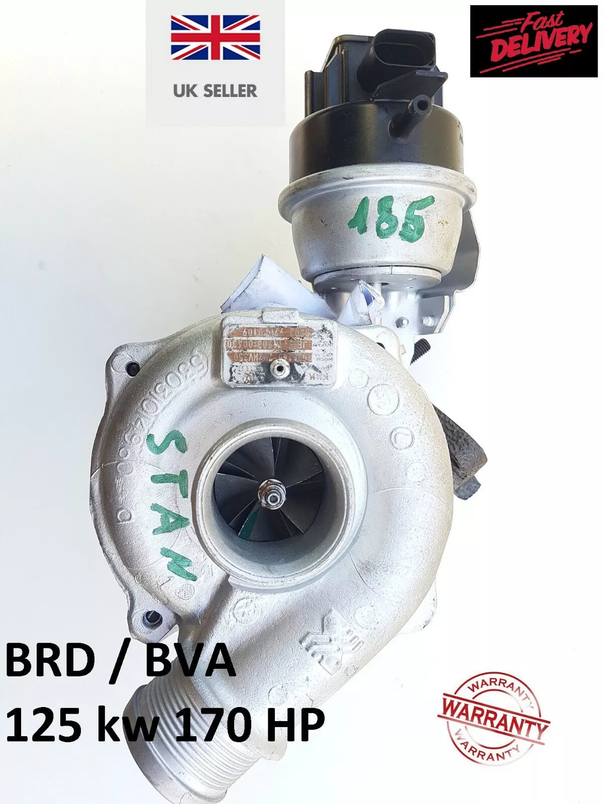 Genue originalTurbocharger 05-08 Audi A4 2.0TDI B7 BVA 170HP 125KW 03G145702H
