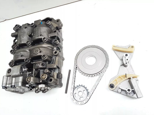 oil pump with 1 year warranty 06G103537B chain driven with new tensioner new chain new sprockets2x