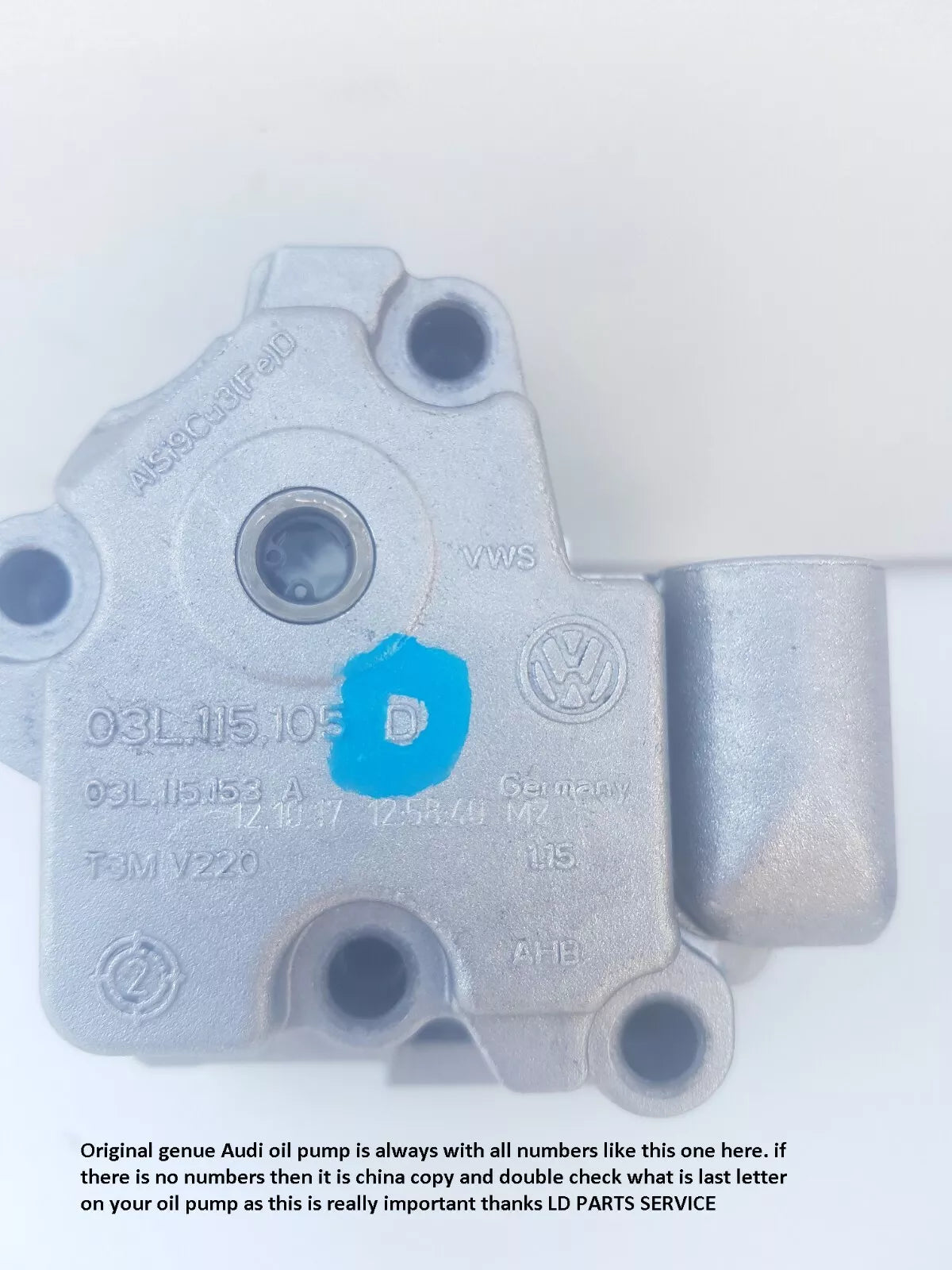 Q5 UPGRADED OIL PUMP & BALANCE SHAFT 2.0 TDI 03L103295D 03L115105D cch cfc CGL
