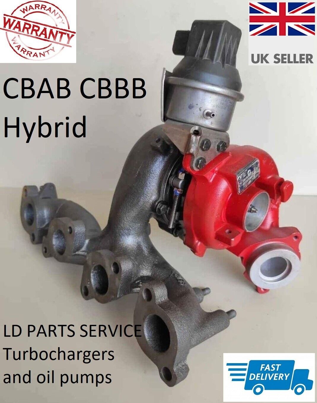 HYBRID Turbo CBBB BV43 Audi VW 2.0 TDI Upgrated Compressor 230-270 HP Mellet